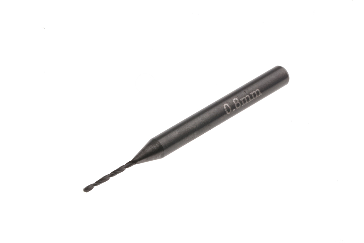 RS PRO Carbide PCB Drill Bit, 0.8 mm, 3.175mm Diameter