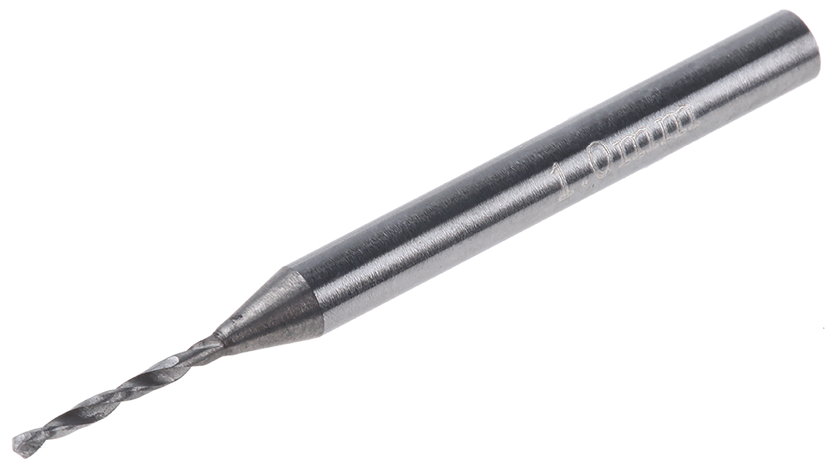 RS PRO Carbide PCB Drill Bit, 1 mm, 3.175mm Diameter