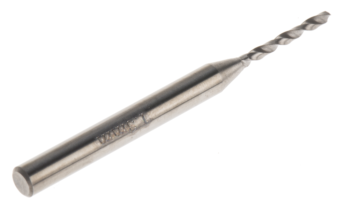 457-677 RS PRO Carbide PCB Drill Bit, 1.3 mm, 3.175mm Diameter