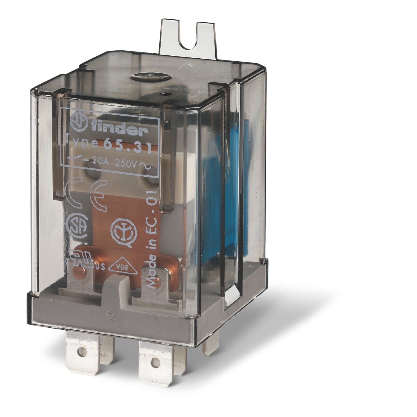 Finder Flange Mount Relay, 36V dc Coil, 20A Switching Current, SPST, SPST
