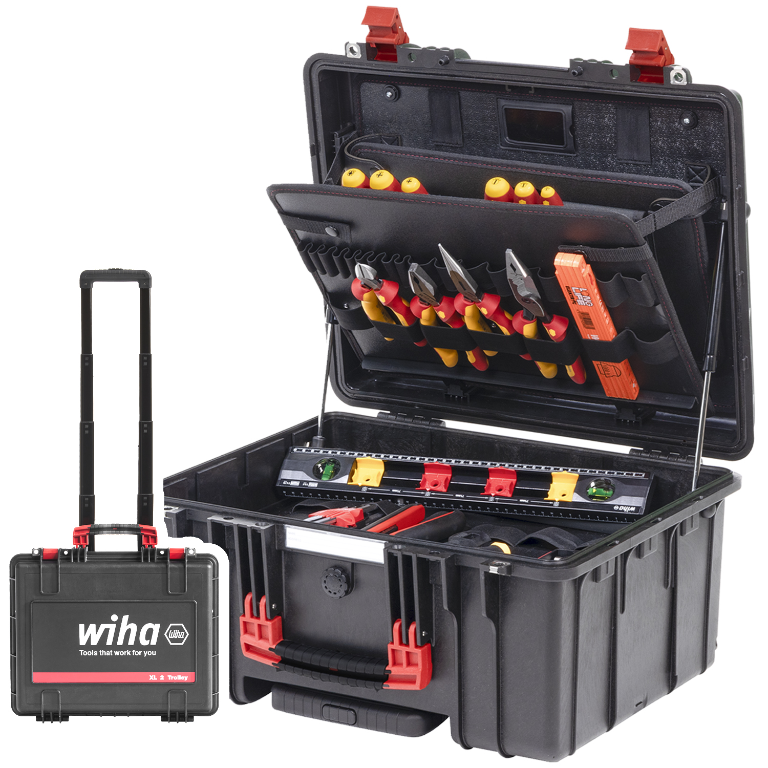Wiha 2 Drawer Polypropylene Tool Box 439.5 mm 520.2 mm 276.5mm