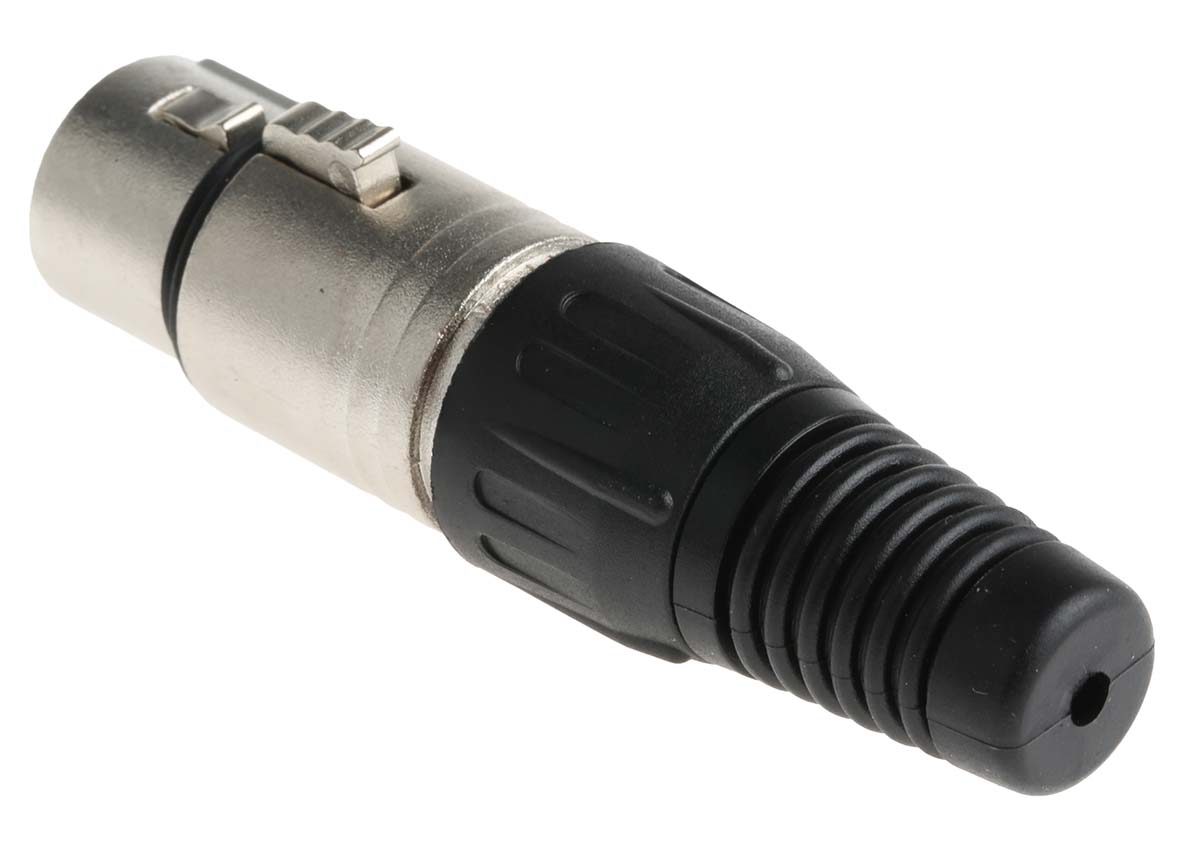 458-008 RS PRO Cable XLR Connector, Straight Female, 4 Way