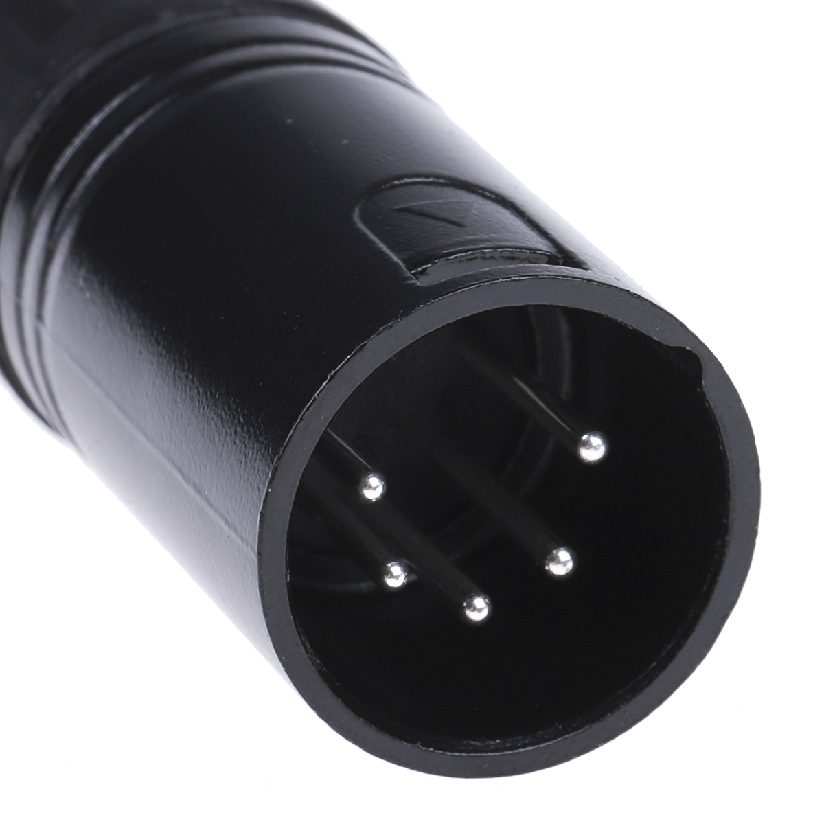 458-018 RS PRO Cable XLR Connector, Straight, 250V ac Male, 5 Way, Silver Plating