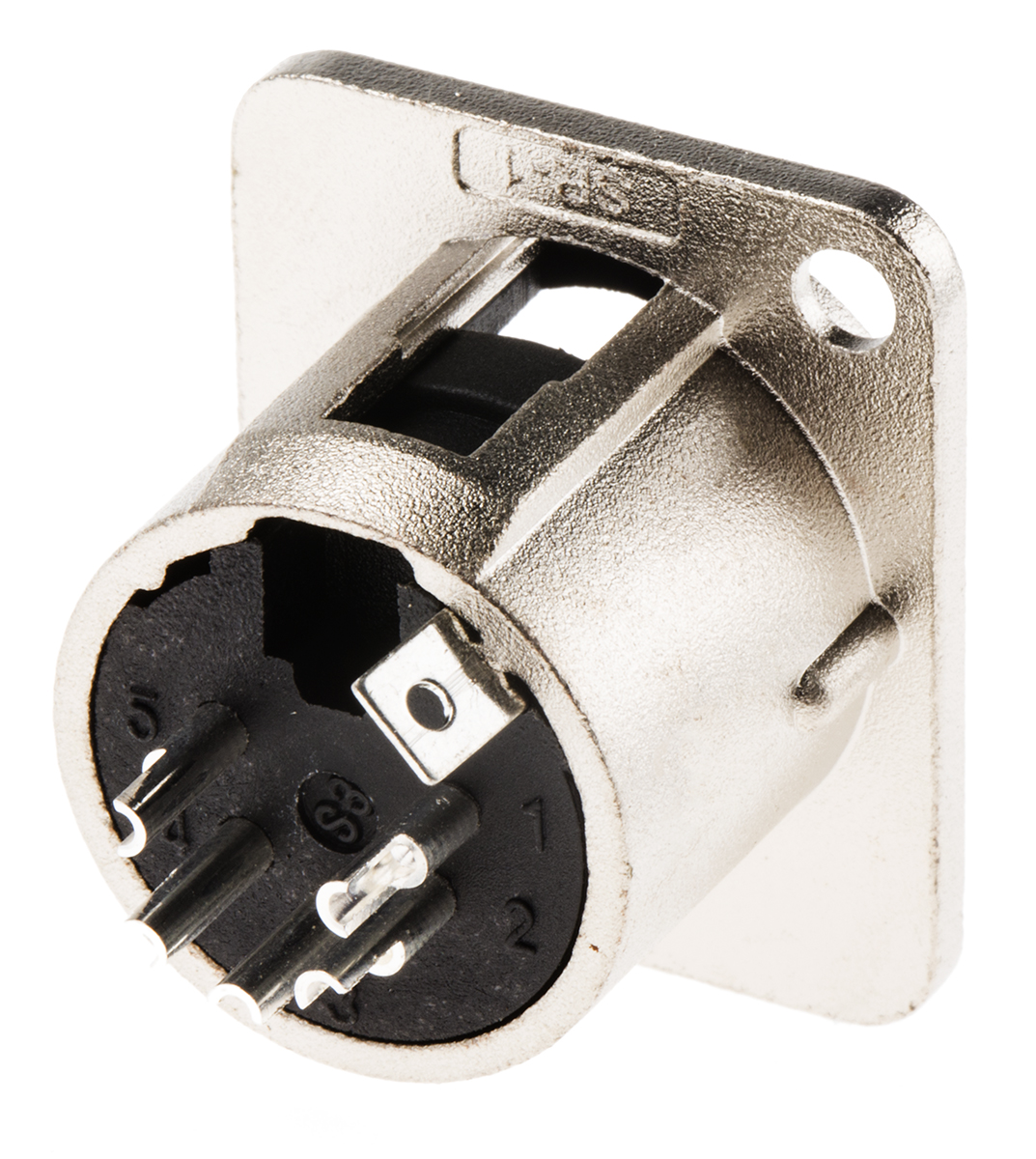 RS PRO Panel XLR Connector, Straight Male, 5 Way