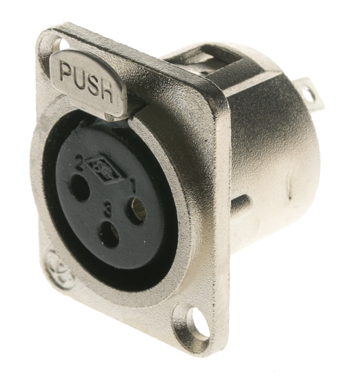 RS PRO Panel XLR Connector, Straight Female, 3 Way