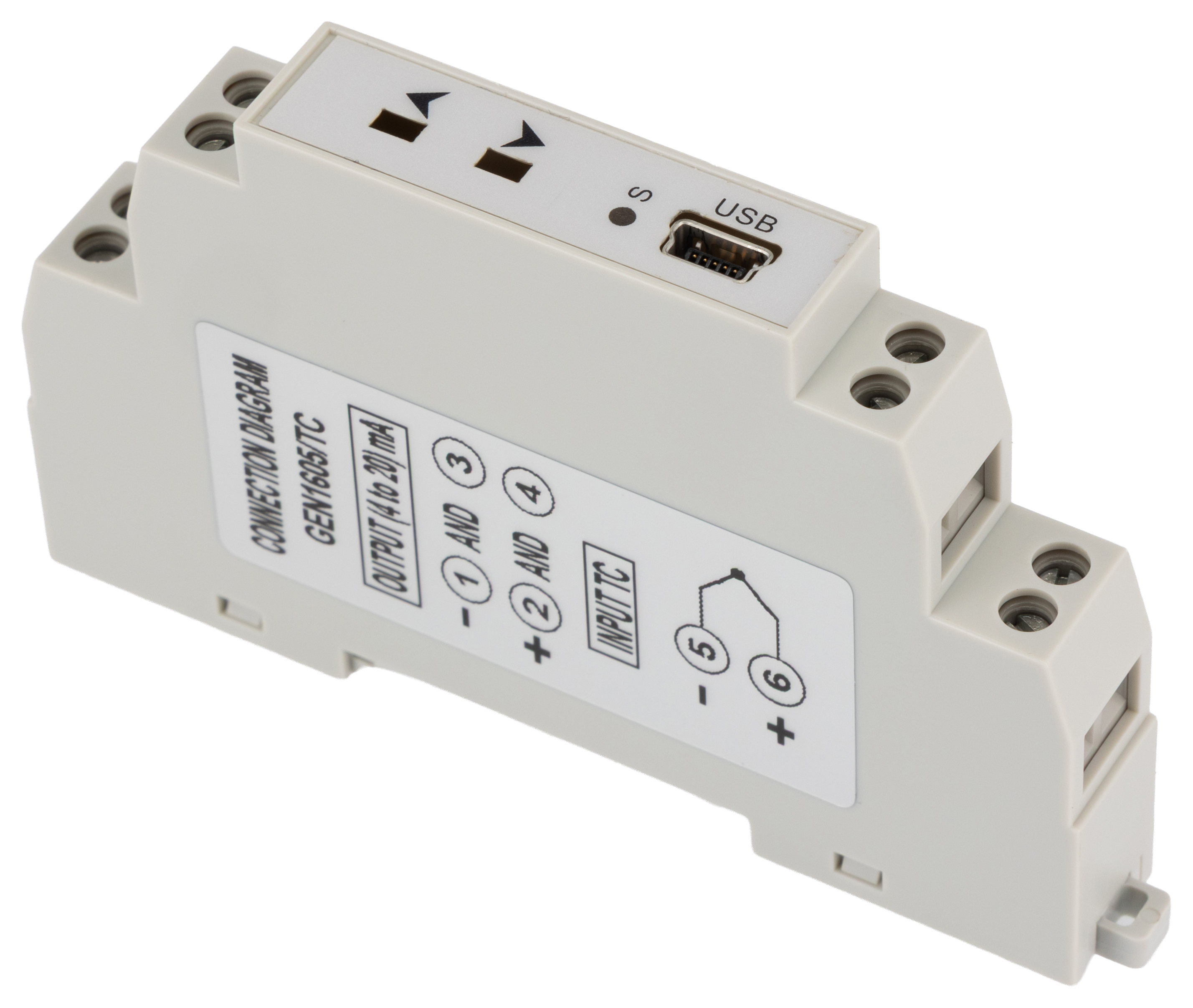 RS PRO Temperature Transmitter K Type Thermocouple Input 30V dc, 70 °C, 30 °C