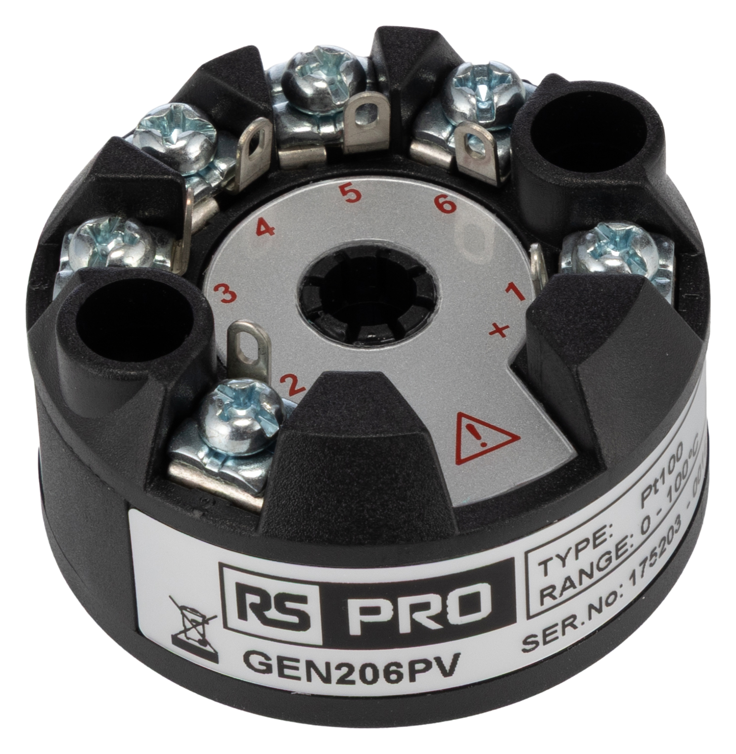 RS PRO Temperature Transmitter PT100 Input 30V dc, 70 °C, 30 °C