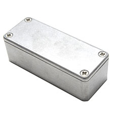 Deltron 459 Series Grey, Blue, Black Aluminium Enclosure, IP54 Flanged 30 mm, 90 mm, 36 mm