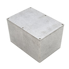 Deltron 459 Series Grey, Blue, Black Aluminium Enclosure, IP54 Flanged 106 mm, 172 mm, 121 mm