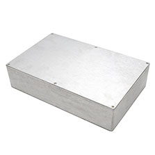 Deltron 459 Series Blue, Grey, Black Aluminium Enclosure, IP54 Flanged 65 mm, 275 mm, 176 mm