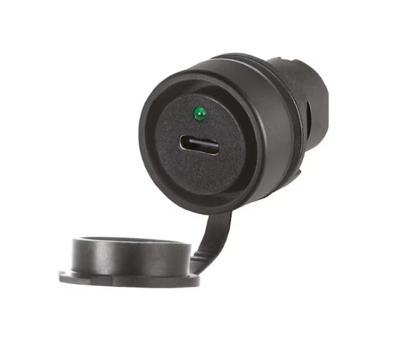 EAO Push Button Actuator for Use with USB 3.0 Type C to Type A connection