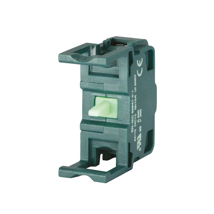 EAO 46 Series Push Button Switch, Slide, Screw, 1 NO, IP20, 24 V dc