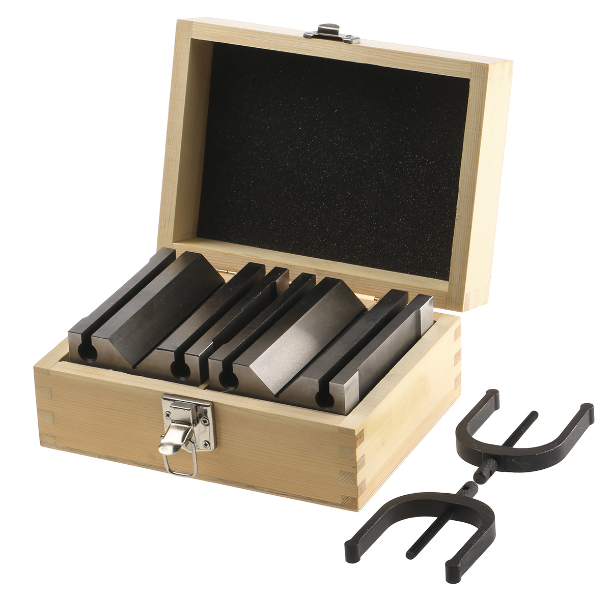 RS PRO Chrome Steel 70 mm V-Block 124 mm, 63.6 mm Capacity 89mm