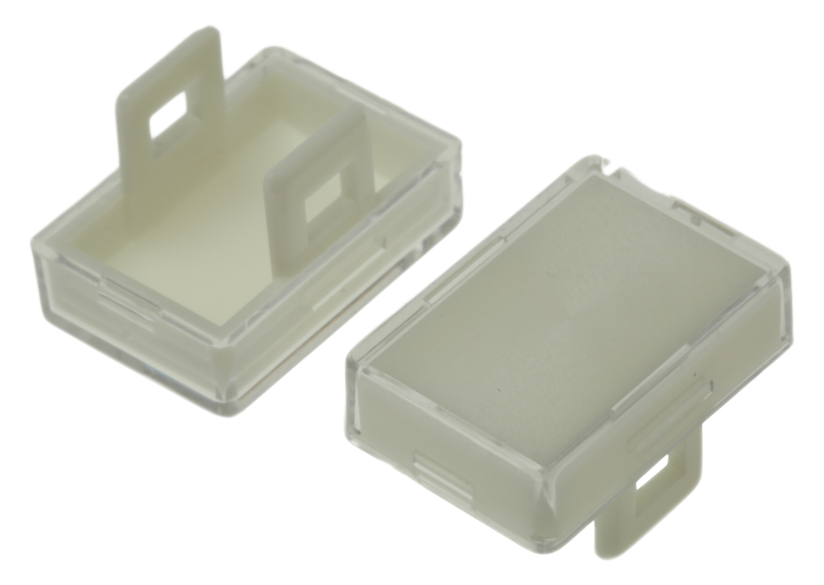 Saia-Burgess White Rectangular Push Button Lens