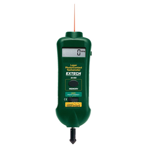 Extech Tachometer Best Accuracy ±0.05 % - Laser Digital 99990rpm