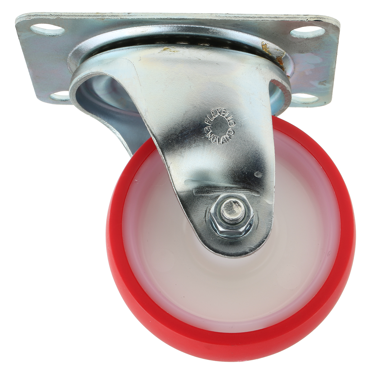Flexello Swivel Castor, 250 kg Capacity, 100 mm Wheel, Polyurethane