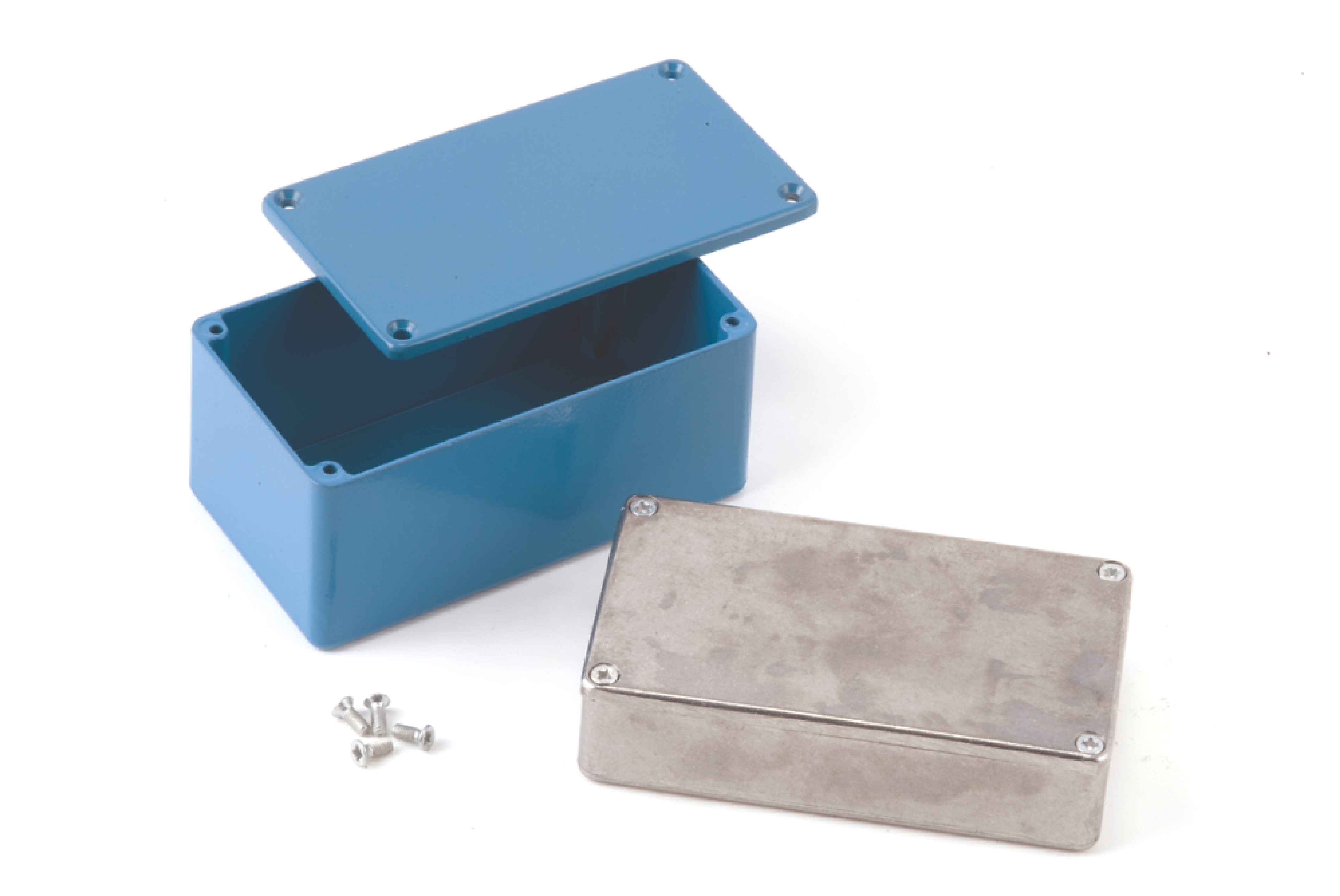 Deltron 462 Series Blue Die Cast Aluminium Enclosure, IP54 55 mm, 172 mm, 121 mm