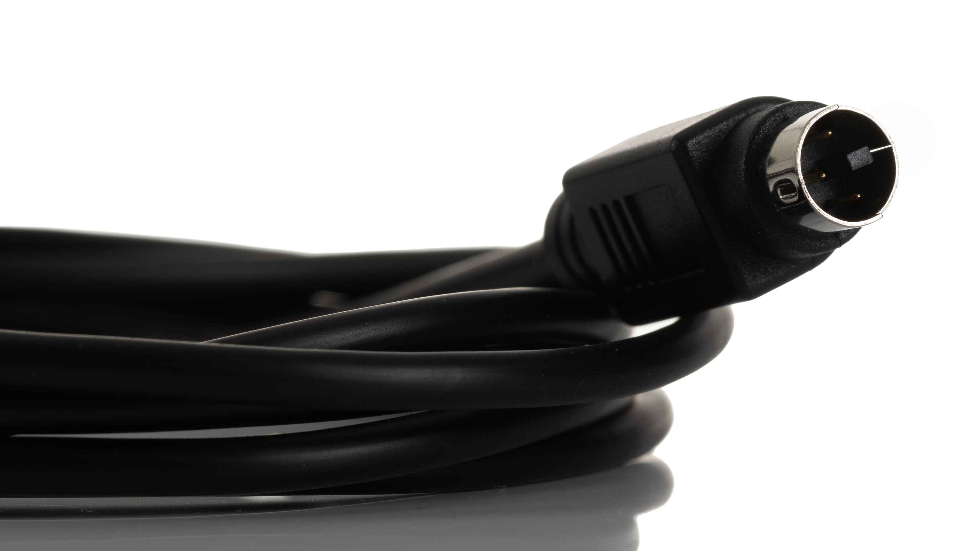 463-489 RS PRO Male Mini DIN to Unterminated Black DIN Cable 2 m