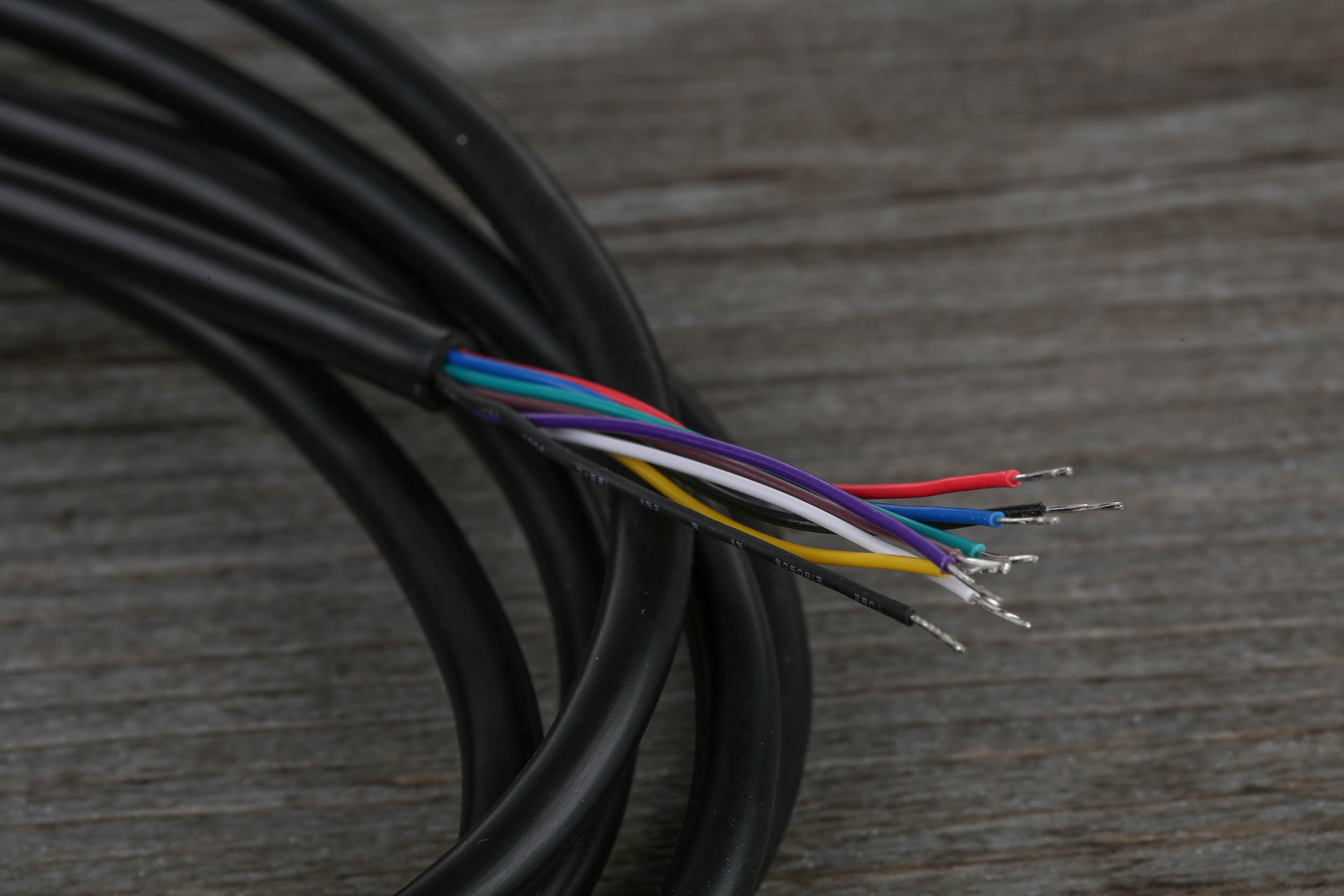 463-518 RS PRO Male Plug to Free End Black DIN Cable 2 m