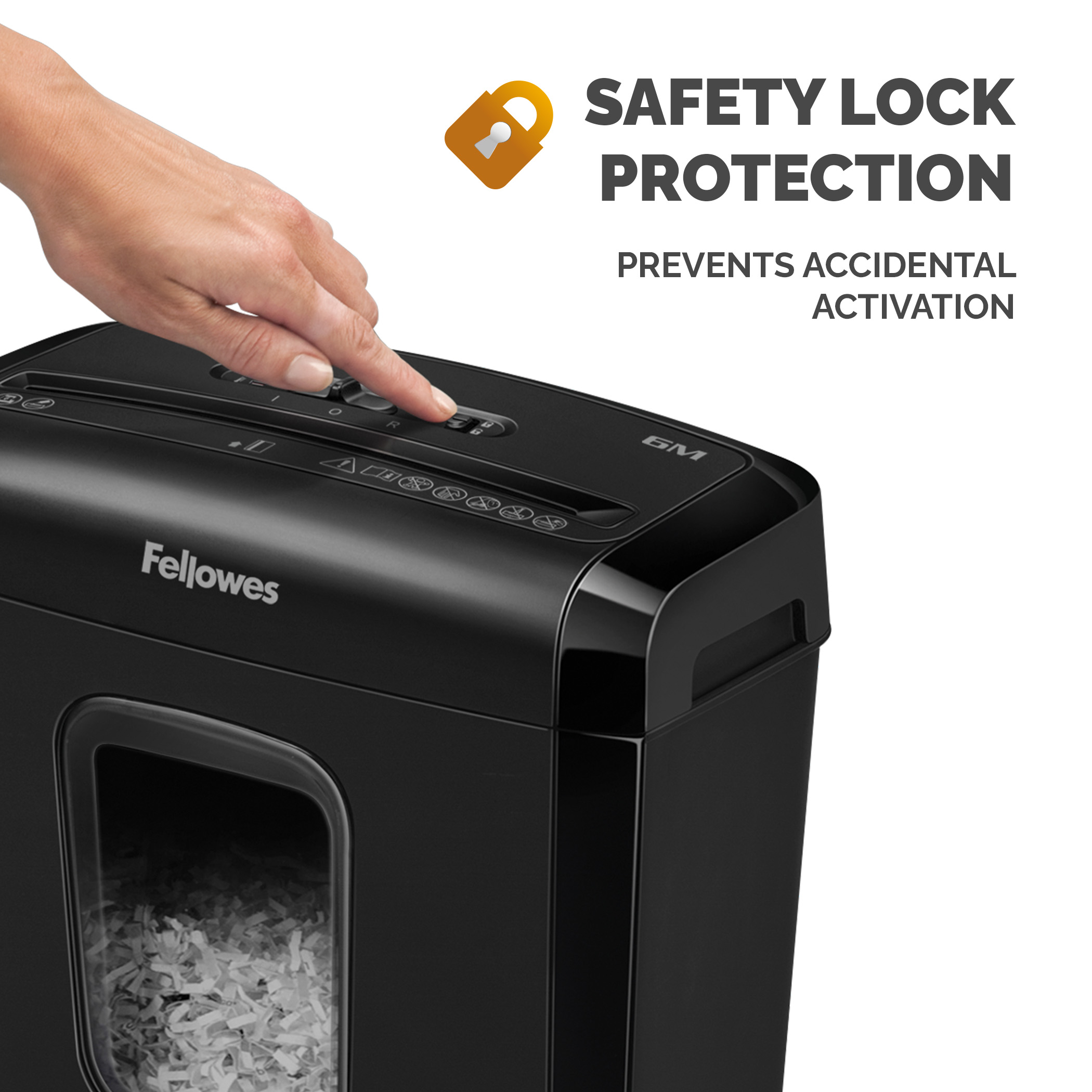 4631201 Fellowes Powershred, Powershred 6M Powershred 6M 13 L Mini Shredder