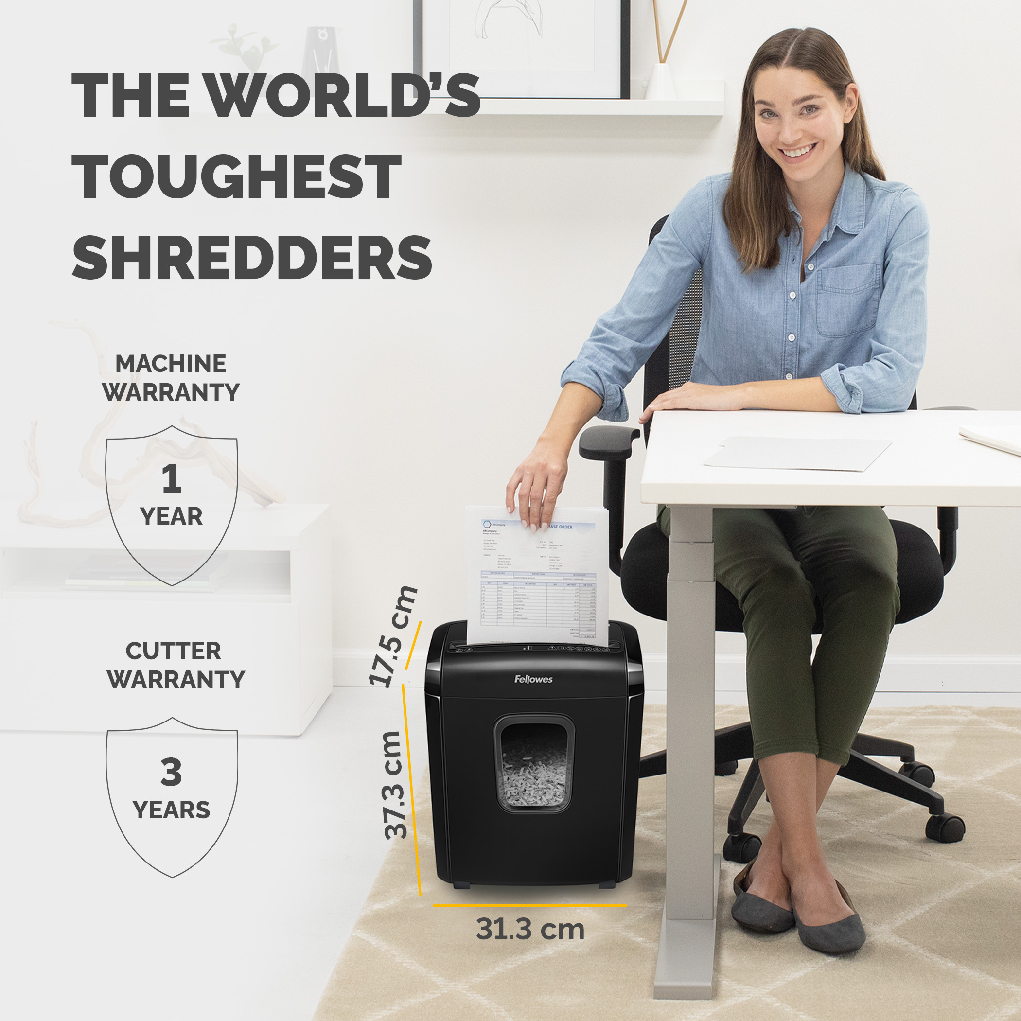 4631201 Fellowes Powershred, Powershred 6M Powershred 6M 13 L Mini Shredder