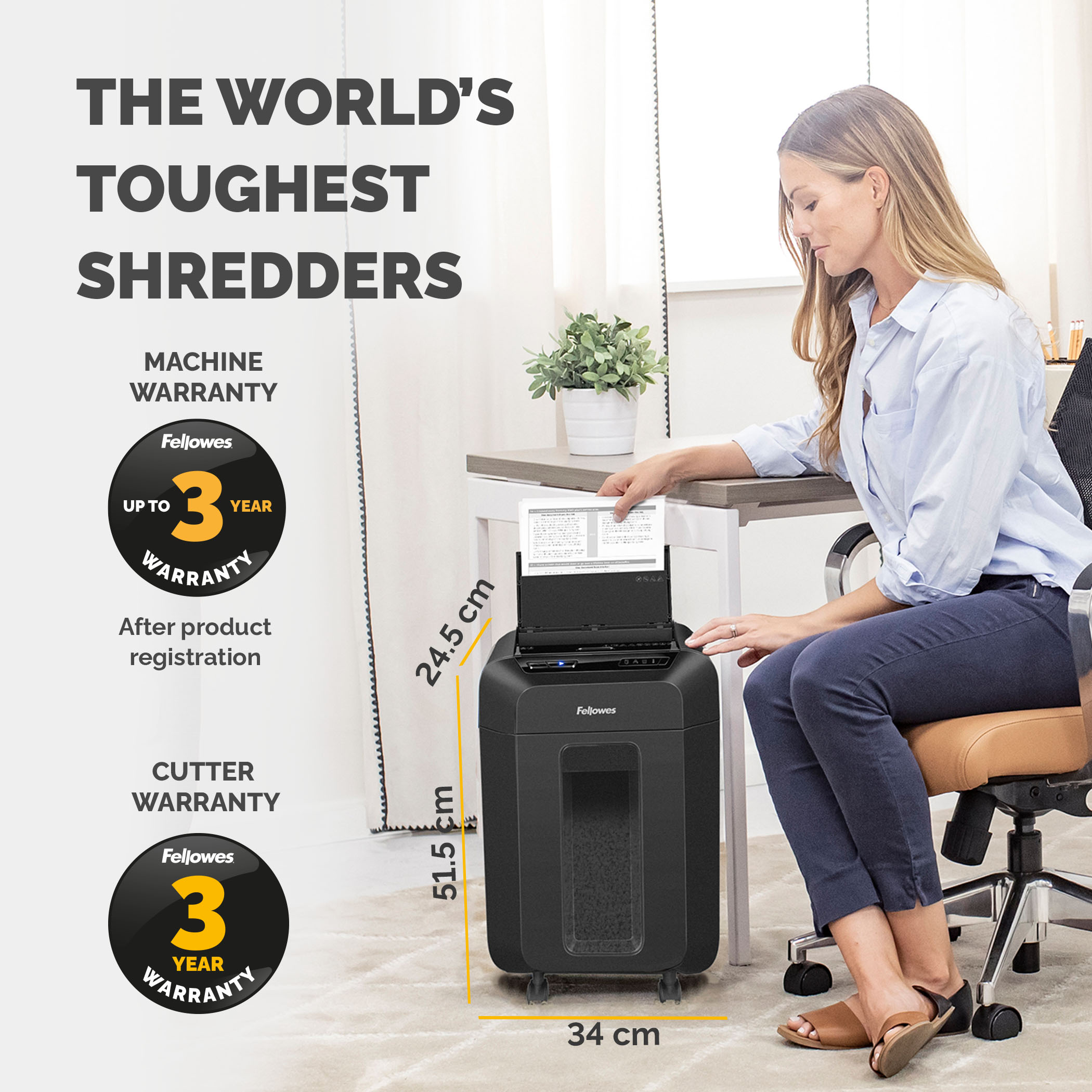 4633701 Fellowes AutoMax 90M 17 L Mini Shredder