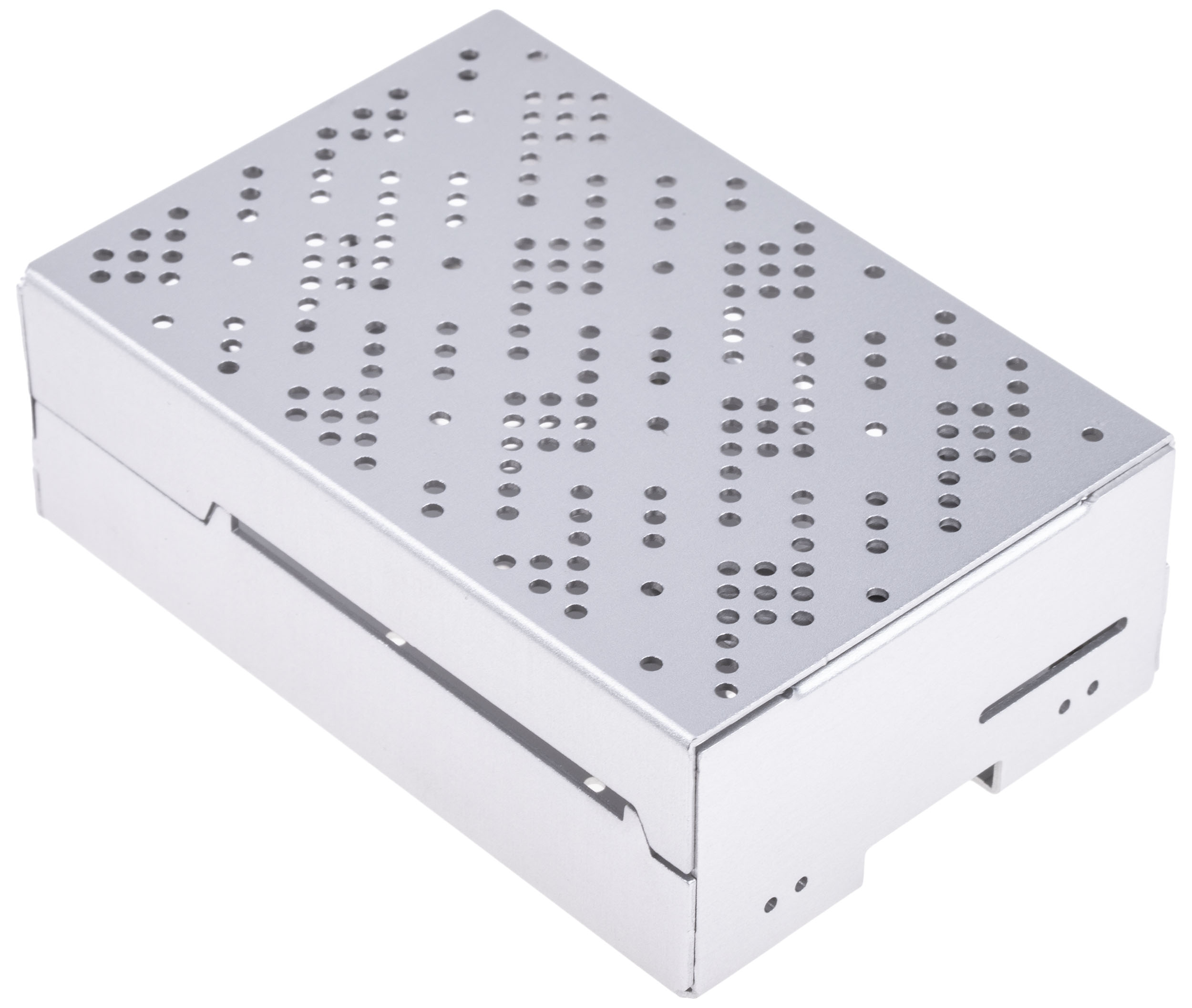 zp-0095 Okdo Aluminium  Case for use with Raspberry Pi 4 Model in Grey