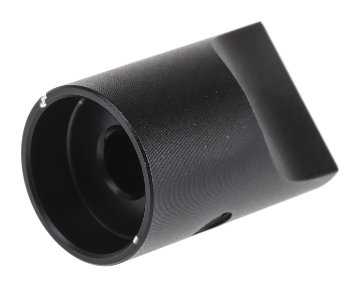 467-2485 RS PRO 16.4 mm Knob Diameter Black Potentiometer Knob for 6 mm Shaft Screw Fix