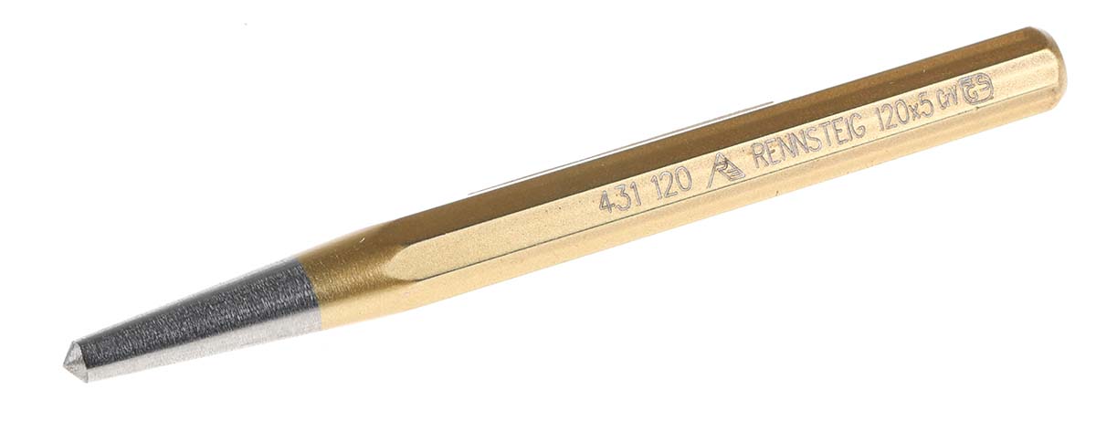 RS PRO 1-Piece Punch, Centre Punch, 10.0mm Shank, 120mm Overall