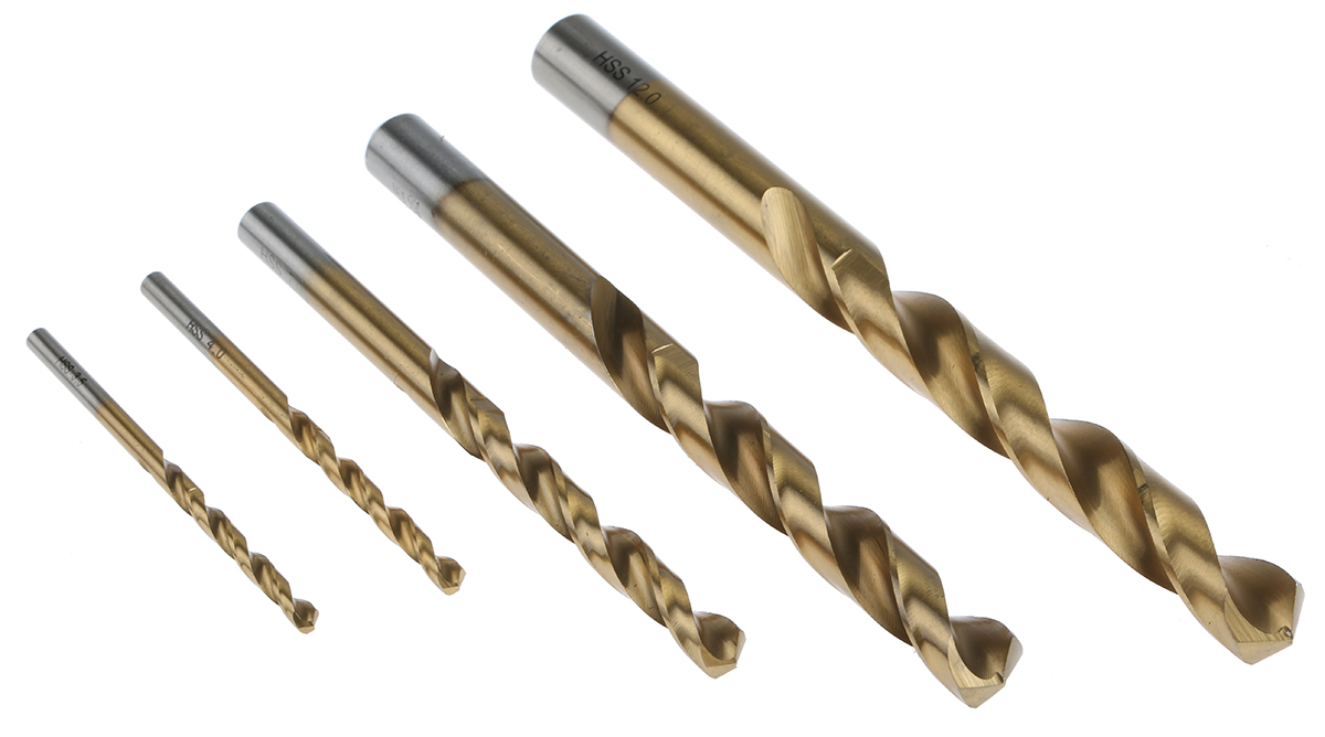 RS PRO 25-Piece Twist Set for Metal, 13 mm Max, 1 mm Min, HSS Bits