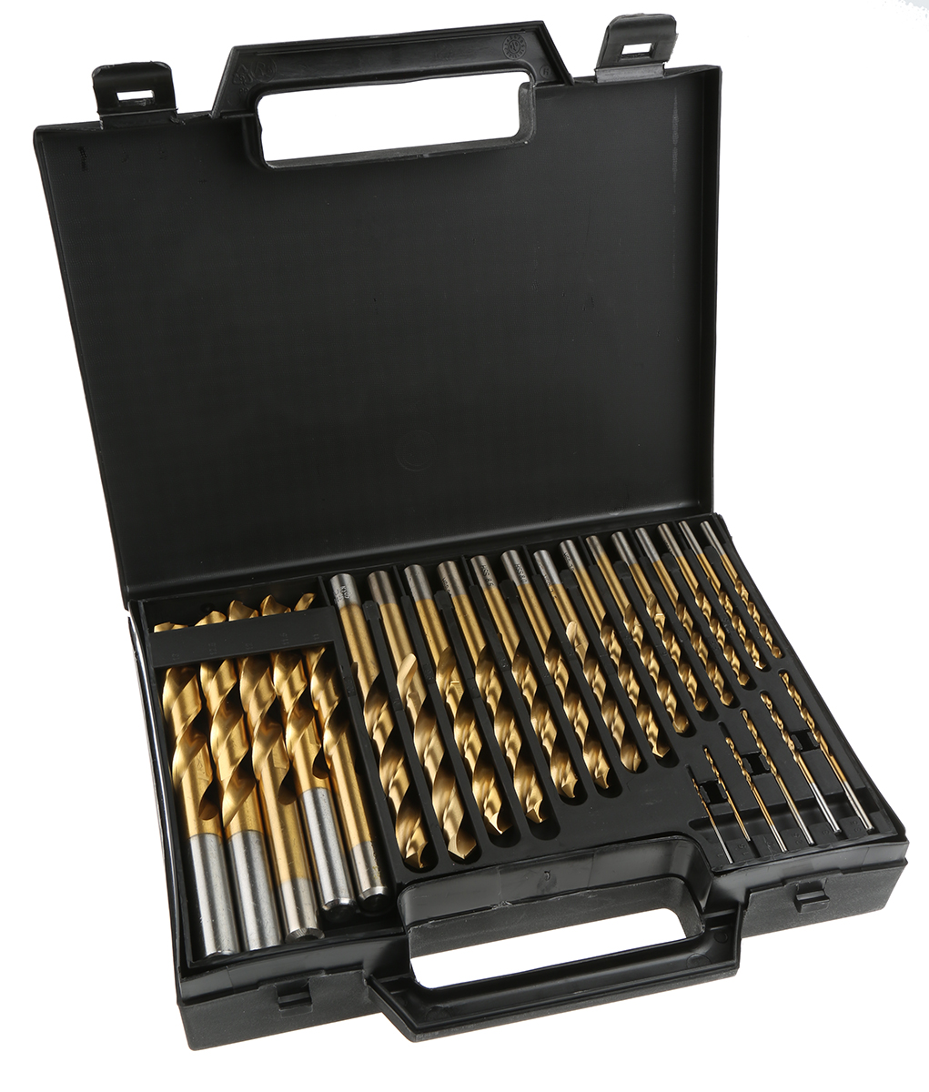 467-9060 RS PRO 25-Piece Twist Set for Metal, 13 mm Max, 1 mm Min, HSS Bits
