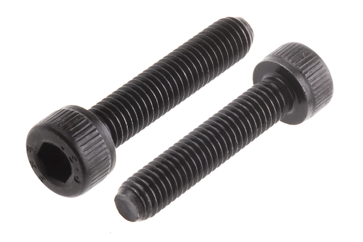 RS PRO Plain Steel Hex Socket Cap Screw, Hex Socket, M5 x 25 mm