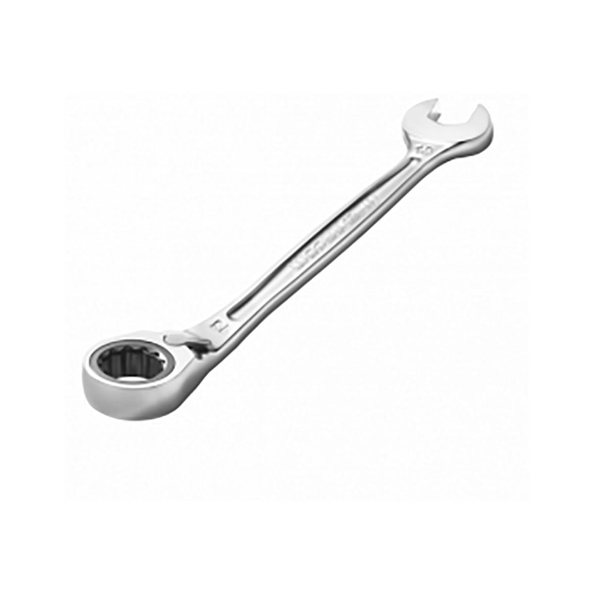 467b14 Facom Combination Ratchet Spanner Satin Chrome, 190 mm Overall 14 mm