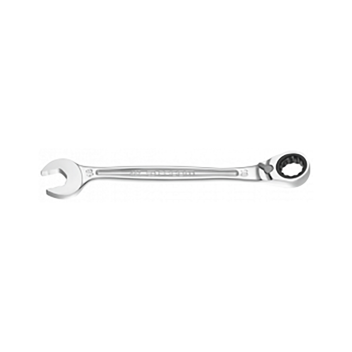 Facom Combination Ratchet Spanner Satin Chrome, 487 mm Overall 38 mm