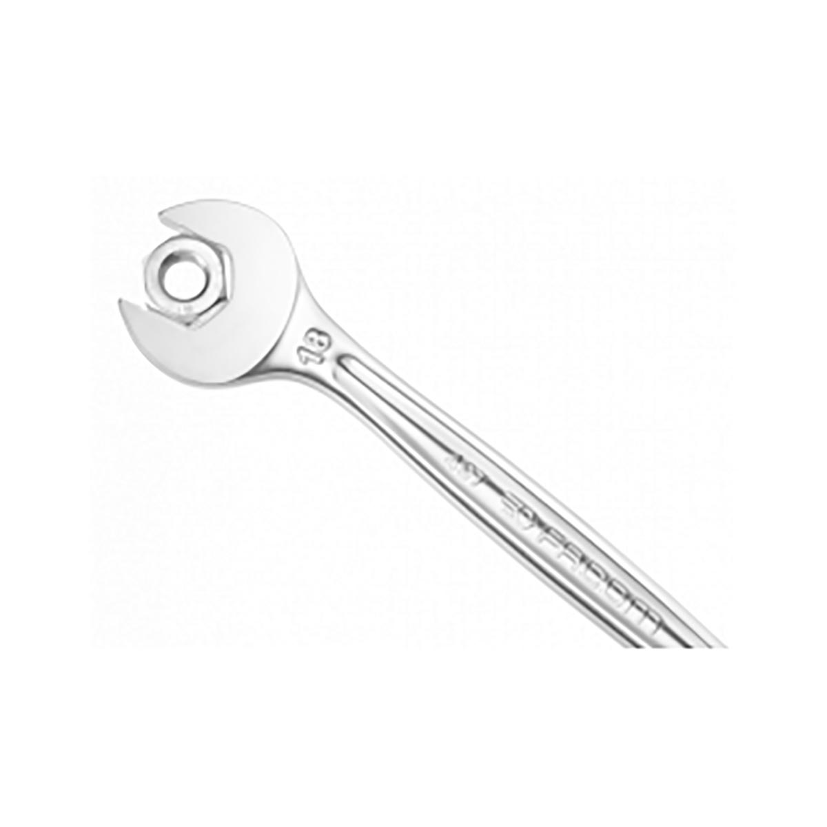 467b41 Facom Combination Ratchet Spanner Satin Chrome, 565 mm Overall 41 mm