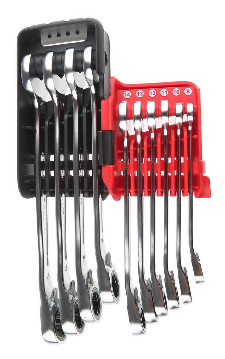 467bjp10pb Facom 10-Piece Spanner Set, 8 to 19 mm, Chrome Vanadium Steel