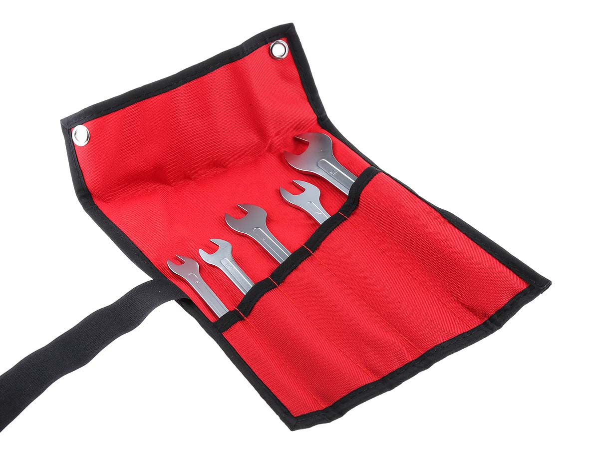 RS PRO 5-Piece Spanner Set, 8 x 9 To 16 x 17 mm, Chrome Molybdenum Steel