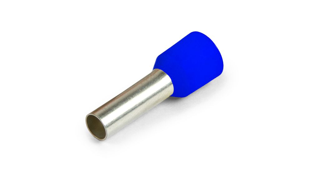 Vogt Insulated Bootlace Ferrule, 6 mm Pin Length, 0.7 mm Pin Diameter, Violet from 26 AWG to 24 AWG Wire Size