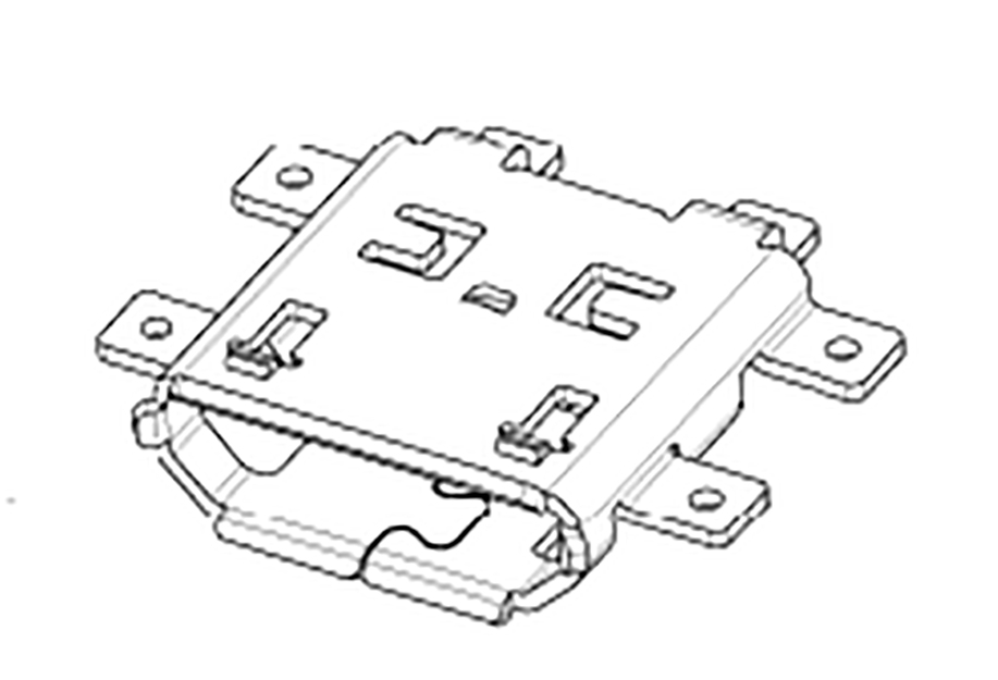 Molex Right Angle, PCB Mount, Socket- Single Port Type Micro B 2.0 USB Connector