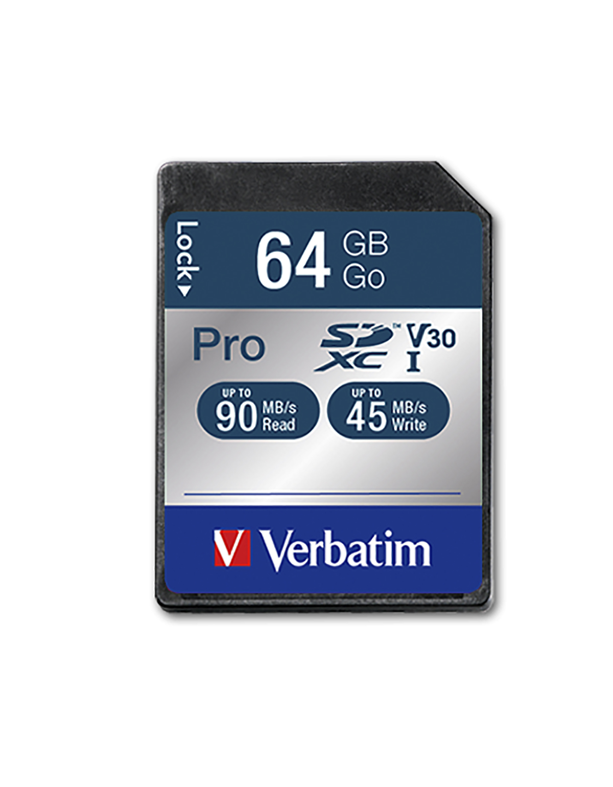47022 Verbatim 64 GB SDXC SD Card, Class 3