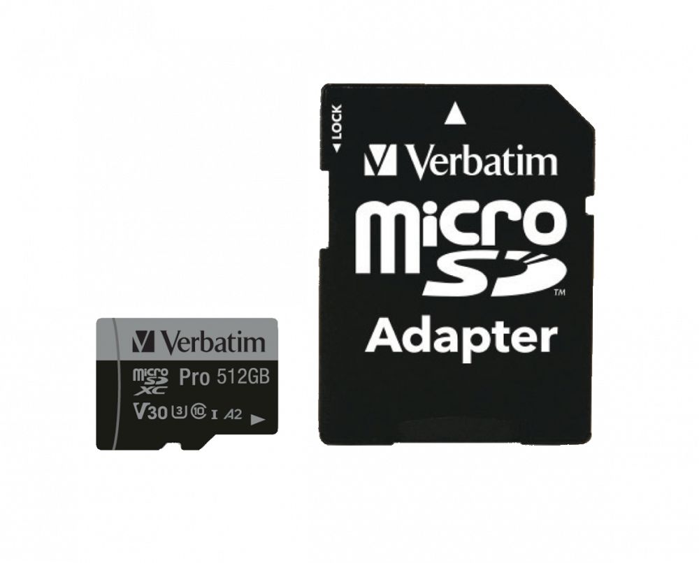 Verbatim 512 GB Industrial Grade MicroSDXC, MicroSDHC microSD, UHS Speed Class 3