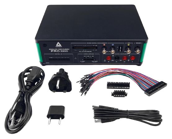 471-058 Digilent Analog Discovery Pro Series, 100 MHz Bench Mixed Domain Oscilloscope, 34 Channels