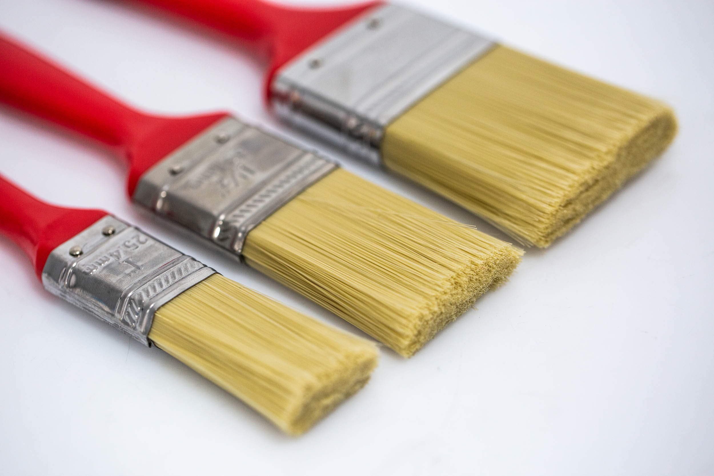 471-6333 Cottam Mixed Synthetic Paint Brush Set with Flat Bristles