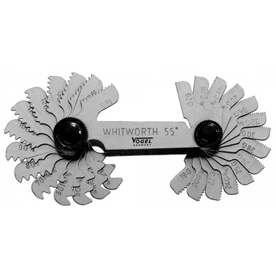 Vogel, 58 Blades Thread Gauges, Metric thread type