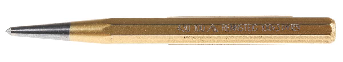473-0698 RS PRO 1-Piece Punch, Centre Punch, 8mm Shank, 100 mm Overall