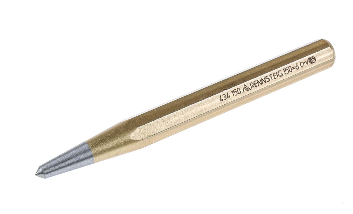 RS PRO 1-Piece Punch, Centre Punch, 14mm Shank, 150 mm Overall