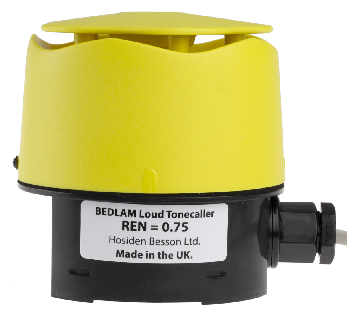 475-101 Hosiden Besson Phone Accessory, Tonecaller, Yellow, 3 m
