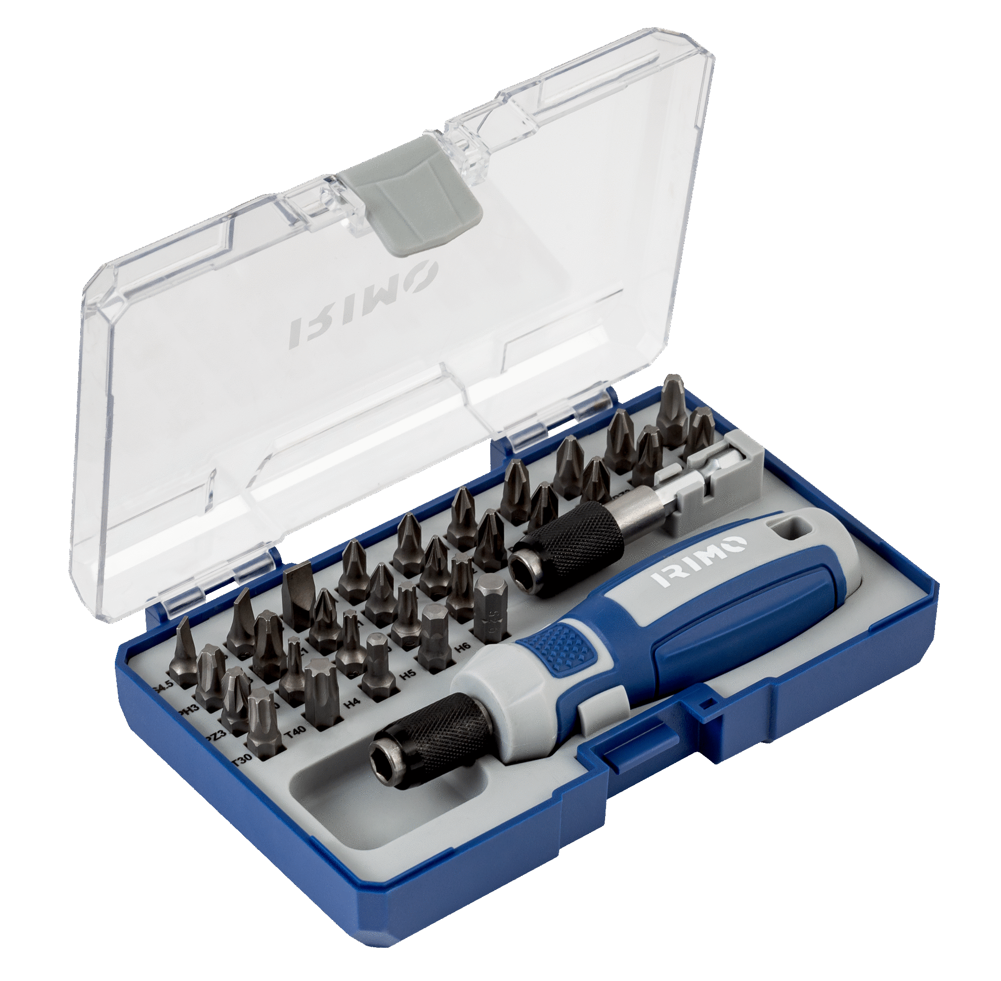 IRIMO Hex, Hex, Phillips, Pozidriv, Slotted, Torx Bit Set 32 Pieces