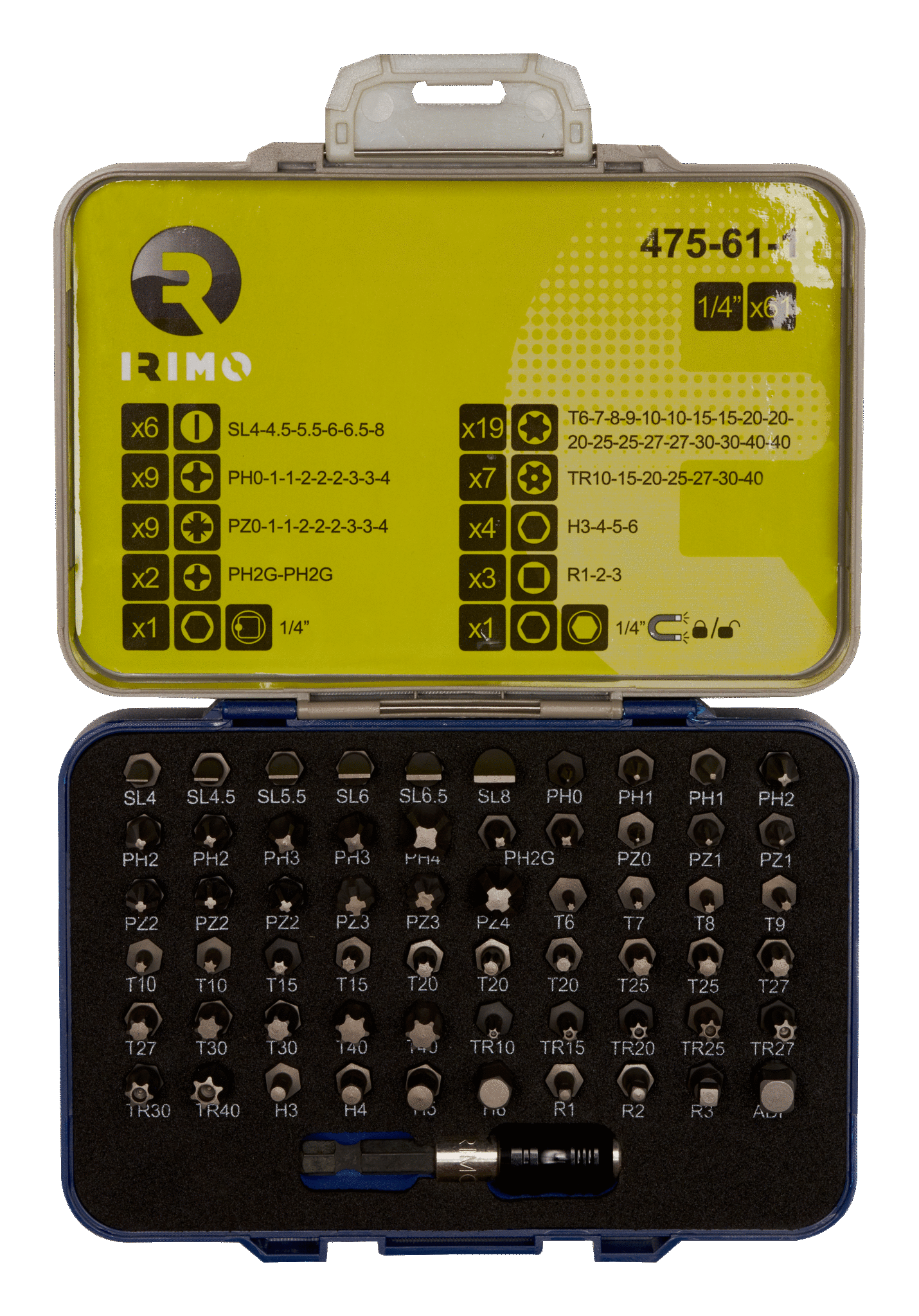 IRIMO Hex Bit Set 61 Pieces