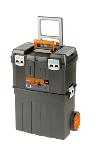 Bahco 2 Drawer Polypropylene Tool Box Wheeled 630 mm 440 mm 240mm